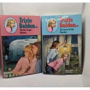 Trixie Belden #1 & 2 The Red Trailer Mystery, Secret of the Mansion Book Set
